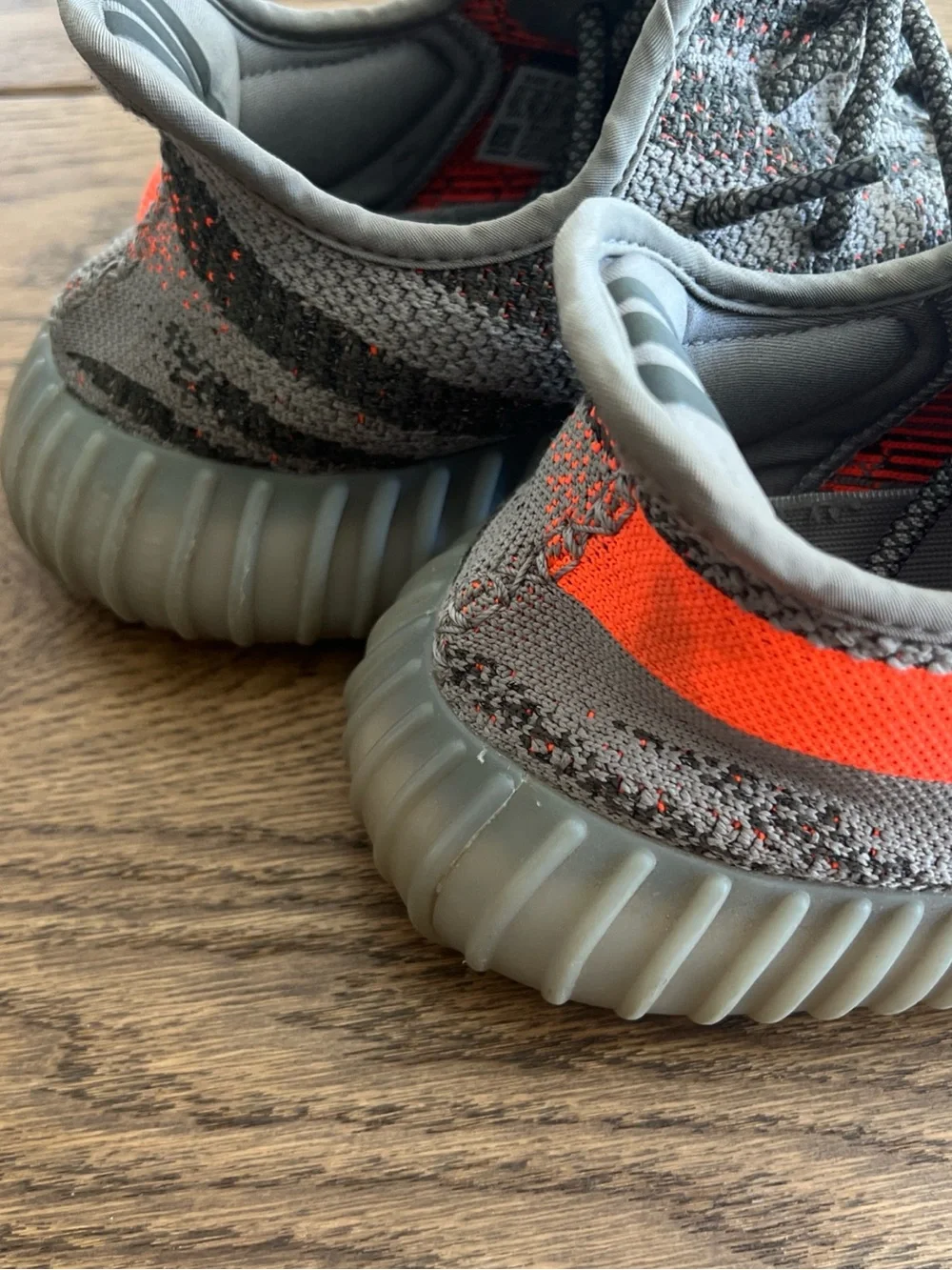 Adidas Yeezy Boost 350 V2 Gray with Orange Stripe